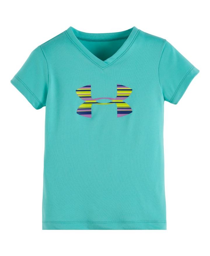 Under Armour Girls' Infant Ua Blurred Big Logo Short Sleeve