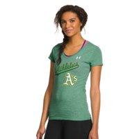 Under Armour Women's Oakland A's Charged Cotton Tri-blend T