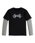 Under Armour Boys' Pre-school Ua I Will Big Logo Slider