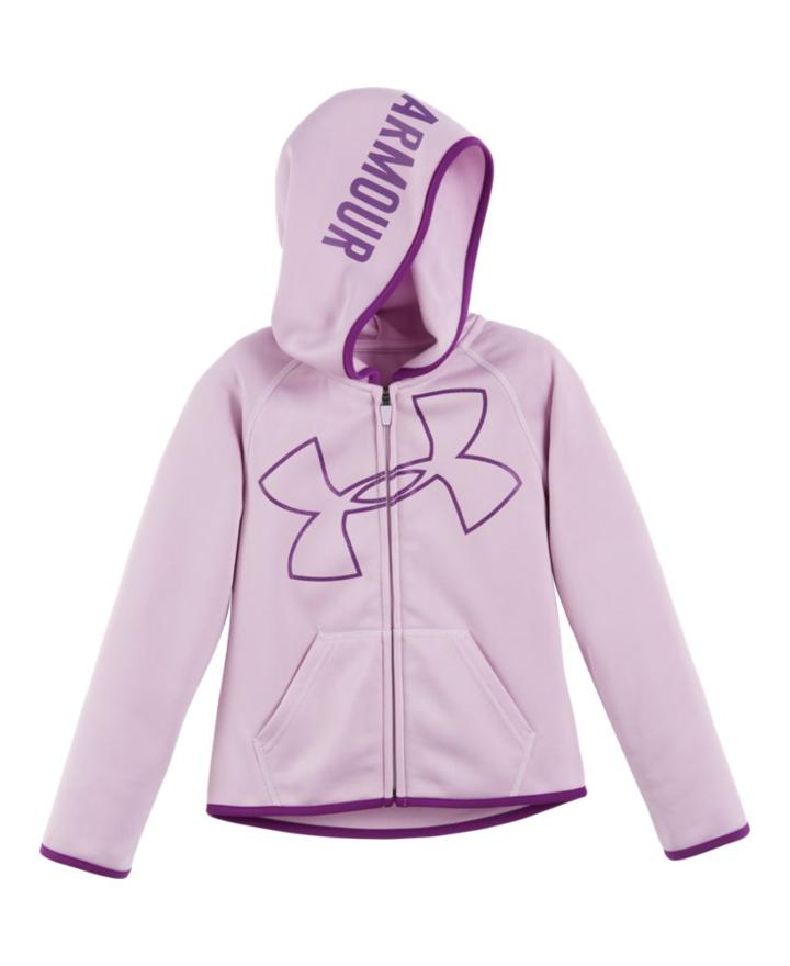 Under Armour Girls' Toddler Ua Glitter Jumbo Big Logo Hoodie