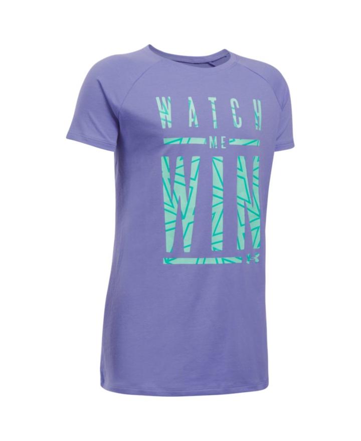 Under Armour Girls' Ua Watch Me Win T-shirt