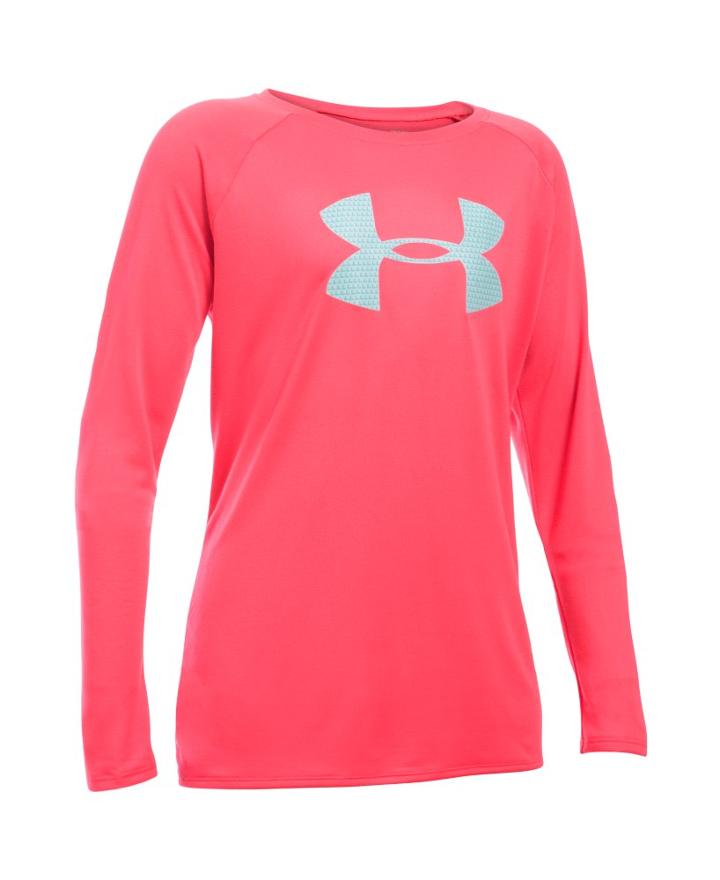 Under Armour Girls' Ua Big Logo Long Sleeve T-shirt