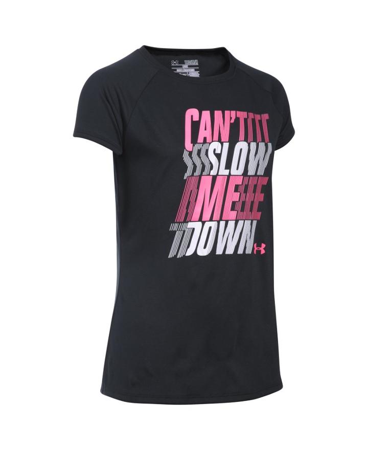 Under Armour Girls' Ua Can't Slow Me Down T-shirt