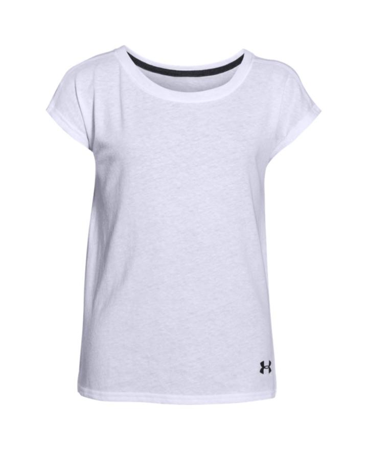 Under Armour Girls' Ua Studio Sport Charged Cotton Tri-blend T-shirt