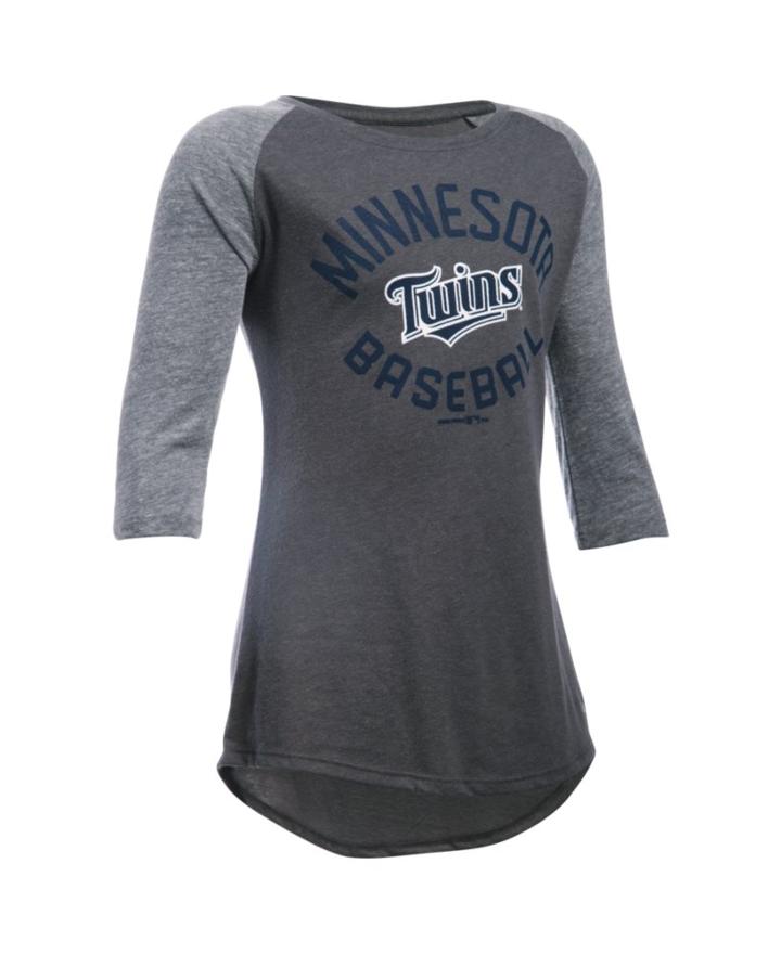 Under Armour Girls' Minnesota Twins Ua Tri-blend  Sleeve