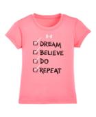 Under Armour Girls' Pre-school Ua Checklist Short Sleeve T-shirt