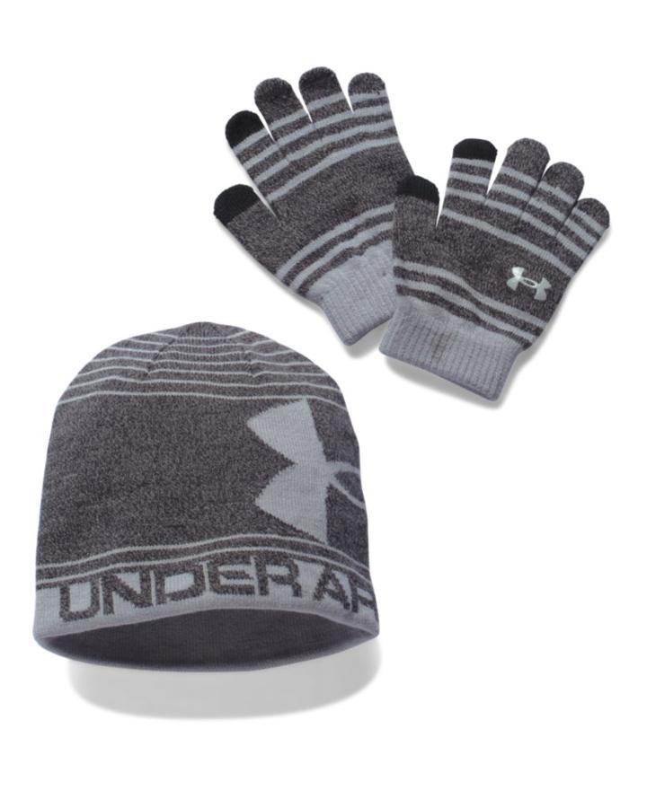 Under Armour Boys' Ua Beanie & Glove Combo Pack