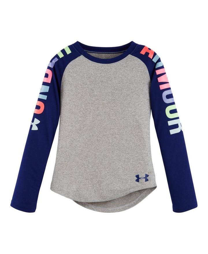 Under Armour Girls Toddler Ua Rainbow Wordmark Raglan