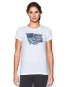 Under Armour Women's Ua Charged Cotton Tri-blend Proud To Be T-shirt