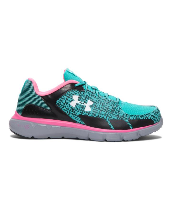 Under Armour Girls' Grade School Ua Micro G Velocity Grit Running Shoes