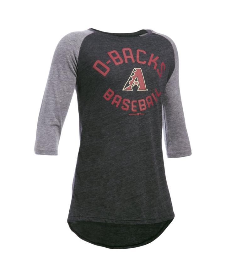 Under Armour Girls' Arizona Diamondbacks Ua Tri-blend  Sleeve