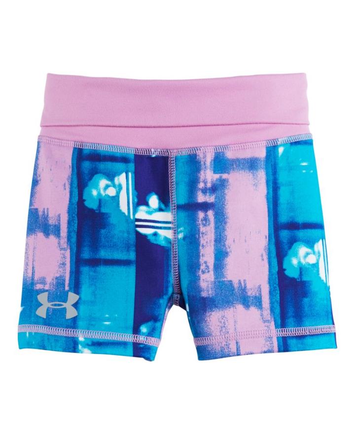 Under Armour Girls' Pre-school Ua Paint Plaid Shorty