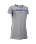 Under Armour Girls' Ua Gymnastics Wordmark Short Sleeve T-shirt