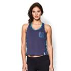 Under Armour Women's Ua Printed Fly-by Crop Tank