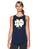 Under Armour Women's Notre Dame Charged Cotton Tie Tank