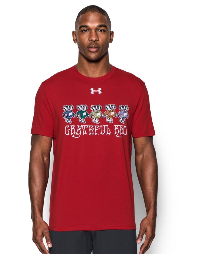 Under Armour Men's Wisconsin Grateful Red T-shirt