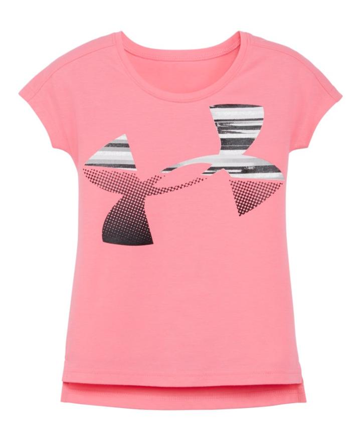 Under Armour Girls' Pre-school Ua Linked Jumbo Logo Short Sleeve T-shirt