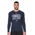 Under Armour Men's New York Yankees Ua Tri-blend Long Sleeve T-shirt