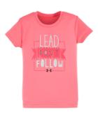 Under Armour Girls' Pre-school Ua Lead Don't Follow T-shirt