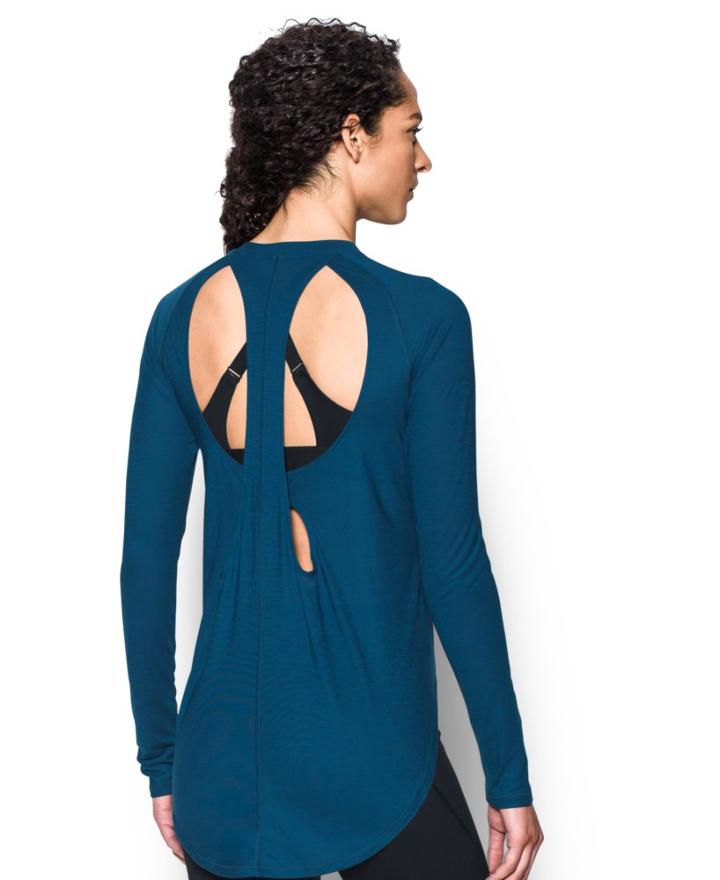 Under Armour Women's Ua Breathe Open Back Long Sleeve