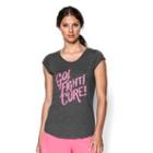 Under Armour Women's Ua Power In Pink Go Fight Cure T-shirt