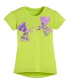 Under Armour Girls' Toddler Ua Jungle Jive Hi Lo Logo Short Sleeve