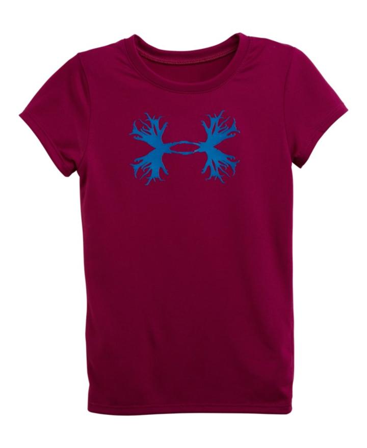 Under Armour Girls' Toddler Ua Antler Logo T-shirt