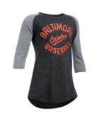 Under Armour Girls' Baltimore Orioles Ua Tri-blend  Sleeve