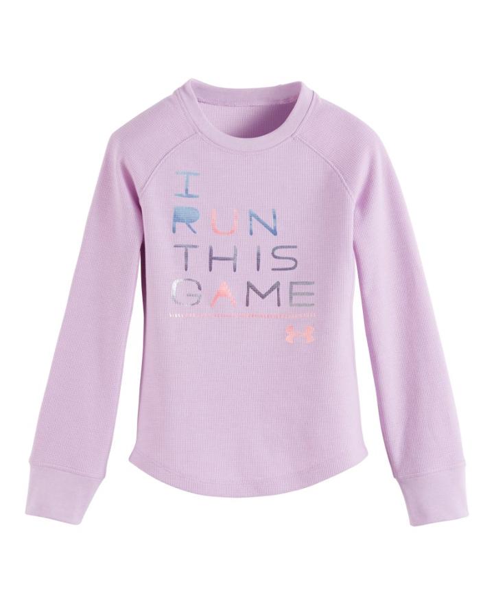 Under Armour Girls' Infant Ua I Run This Game Long Sleeve Shirt