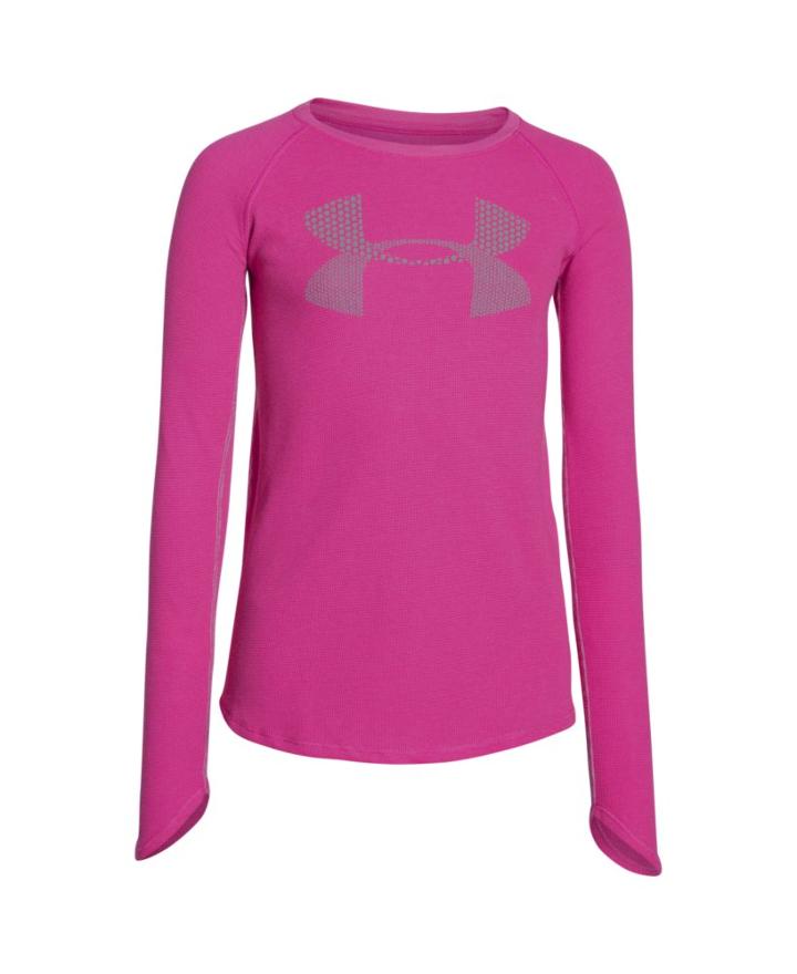 Under Armour Girls' Ua Waffle Long Sleeve