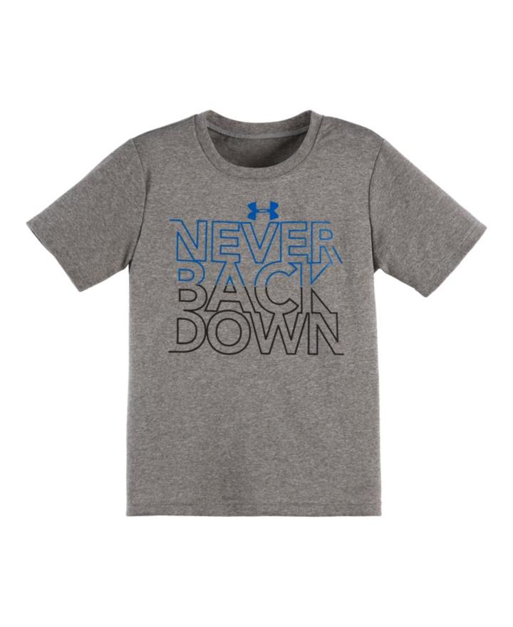 Under Armour Boys' Toddler Ua Never Back Down T-shirt