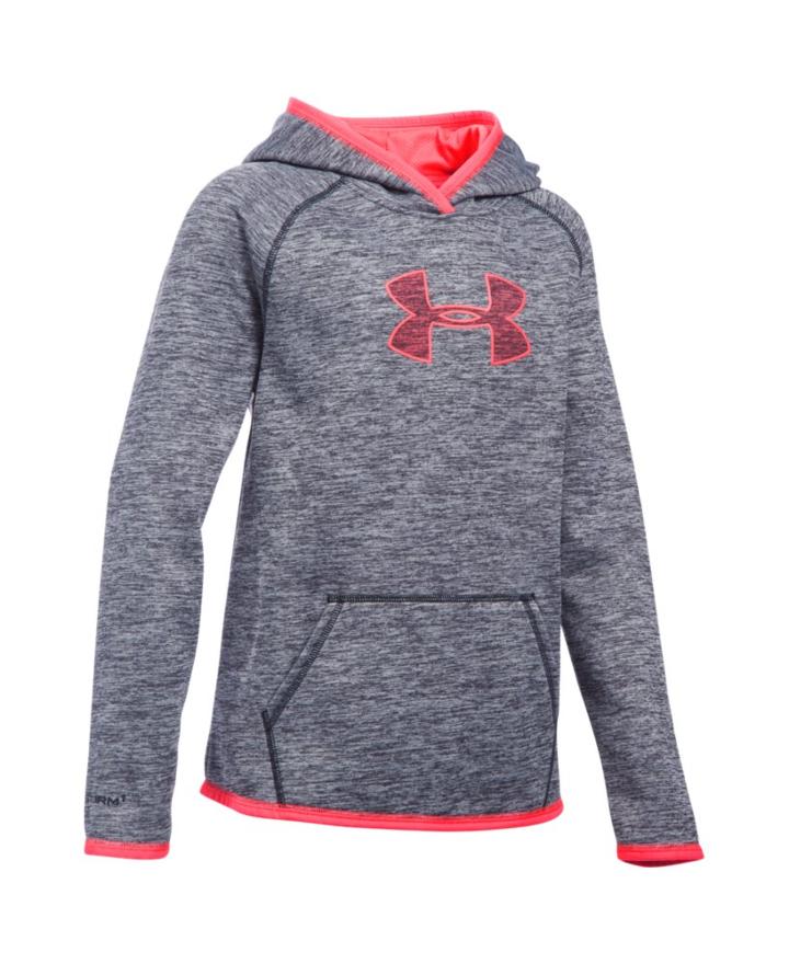 Under Armour Girls' Armour Fleece Mid Logo Hoodie
