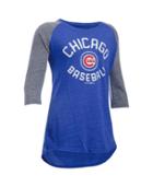 Under Armour Girls' Chicago Cubs Ua Tri-blend  Sleeve