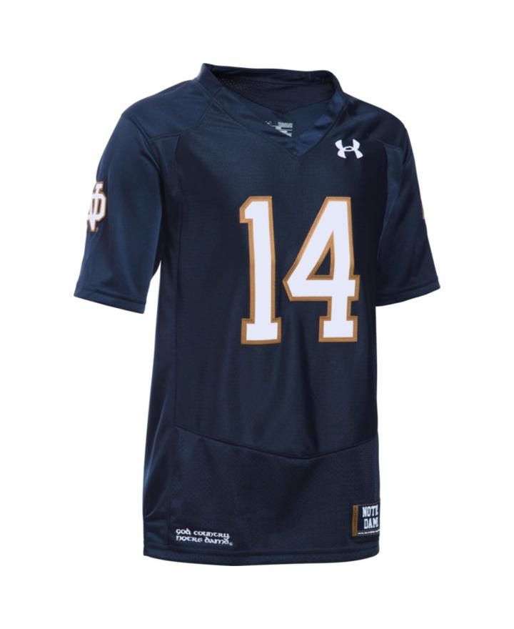 Under Armour Kids' Notre Dame Ua Premier Football Jersey