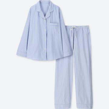 Women Cotton Long-sleeve Pajamas