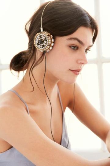 Urban Outfitters Skinnydip X Zara Martin Bling Headphones