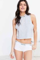 Urban Outfitters Out From Under Sleeveless Mock Neck Sweatshirt,grey,l