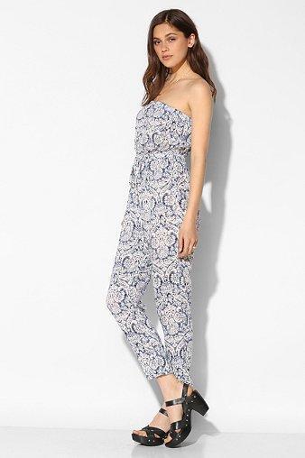 Staring At Stars Boho-print Strapless Jumpsuit
