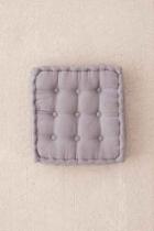 Urban Outfitters Tufted Corduroy Floor Pillow,light Grey,18x18