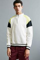 Urban Outfitters Uo Breakaway Half-zip Sweatshirt,white,xl