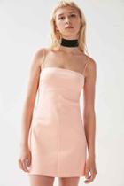 Urban Outfitters Silence + Noise Audrey A-line Mini Slip Dress,peach,s