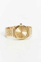 Urban Outfitters Nixon Metal Time Teller Watch,gold,one Size