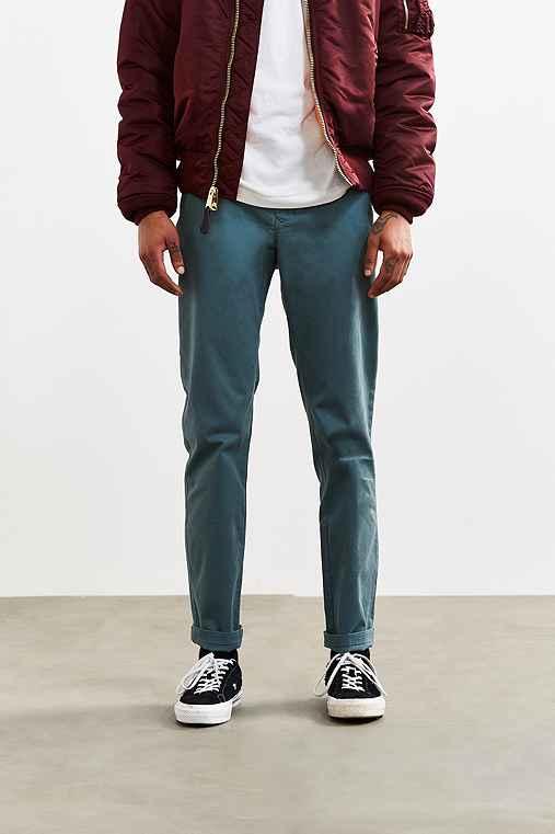 Urban Outfitters Uo Easton Skinny Stretch Chino Pant,green,36/32