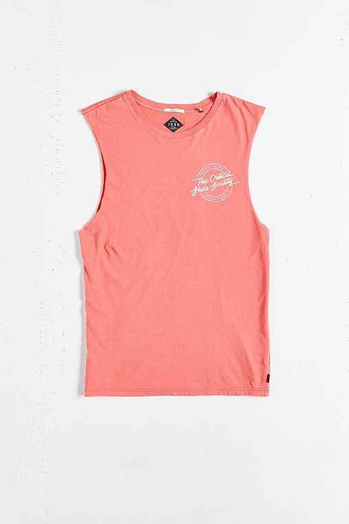 Urban Outfitters Tcss Whiskey Muscle Tee,coral,xl