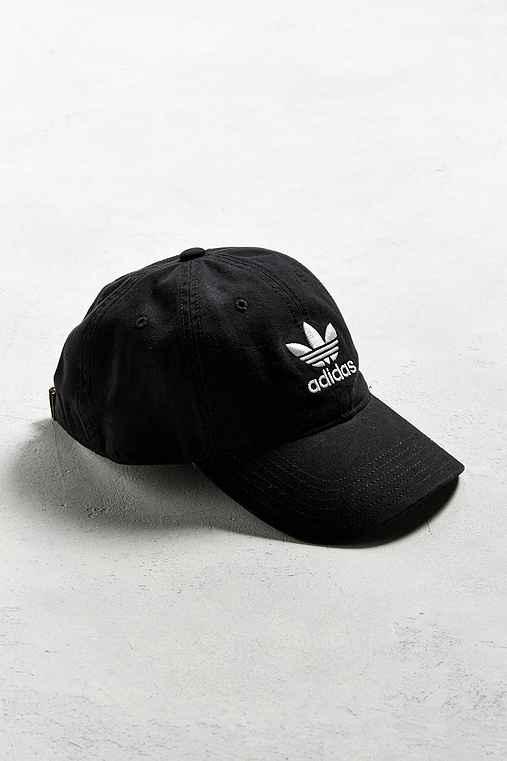 Urban Outfitters Adidas Originals Relaxed Baseball Hat,black,one Size