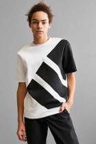 Urban Outfitters Adidas Eqt Boxy Crew Neck Sweatshirt,white,s