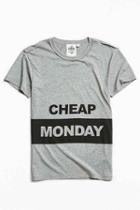 Urban Outfitters Cheap Monday Standard Block Logo Tee,grey,s