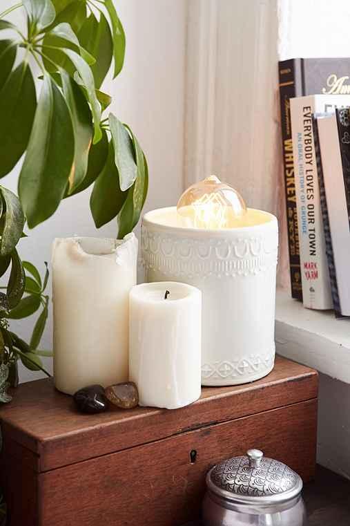 Urban Outfitters Magical Thinking Totem Table Lamp,cream,one Size