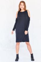 Silence + Noise Cold Shoulder Cocoon Mini Dress