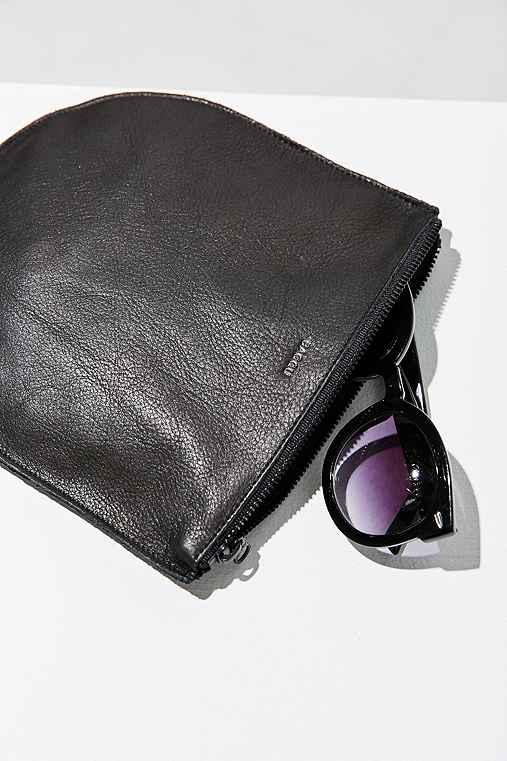 Urban Outfitters Baggu Large Half-moon Pouch,black,one Size